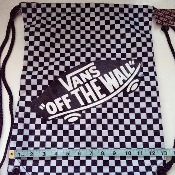 Vans Where's Waldo Red White Stripe Sneakers Size 12K  New Vans Off The Wall Bag - Picture 7 of 7